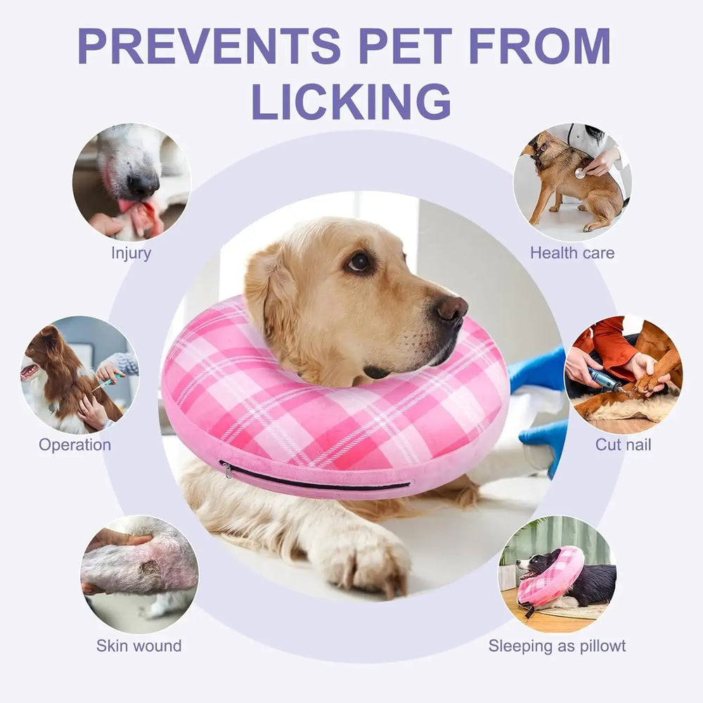 BEAUTYZOO - BEAUTYZOO Inflatable Donut Collar PINK LARGE - The Red Vitamin MX - Collares y Conos De Recuperación Para Perros - {{ shop.shopifyCountryName }}