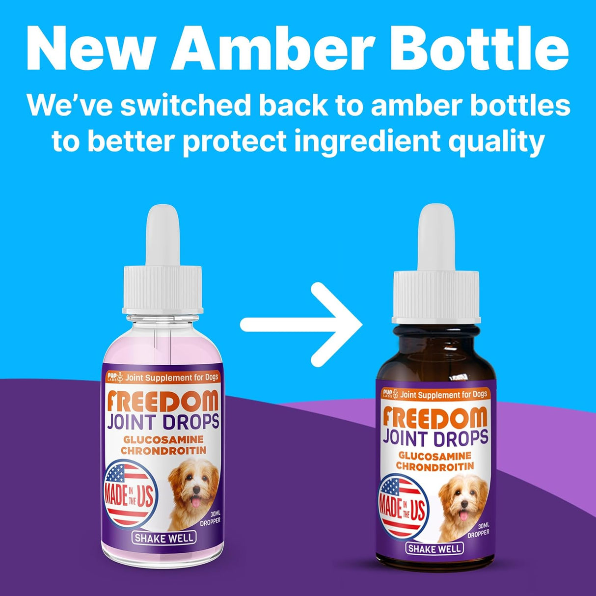 Pup Labs Freedom Joint Drops for Dogs 30Ml.