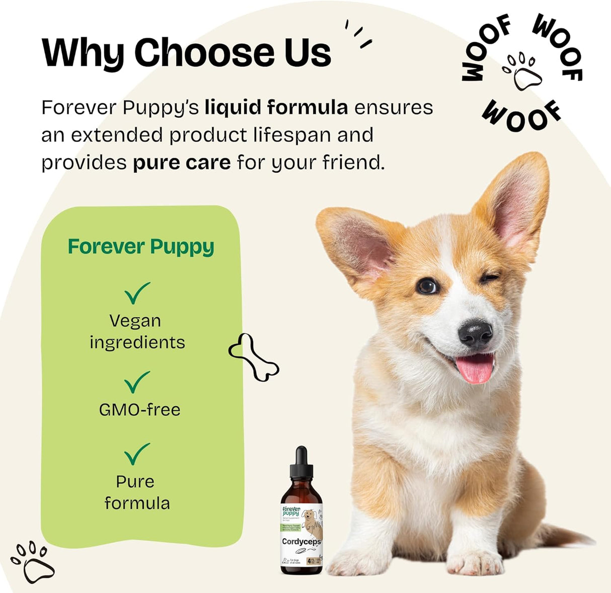 FOREVER PUPPY - Forever Puppy Cordyceps Mushroom Extract for Dogs 4 Fl.Oz. - The Red Vitamin MX - Suplementos Herbales Para Perros - {{ shop.shopifyCountryName }}