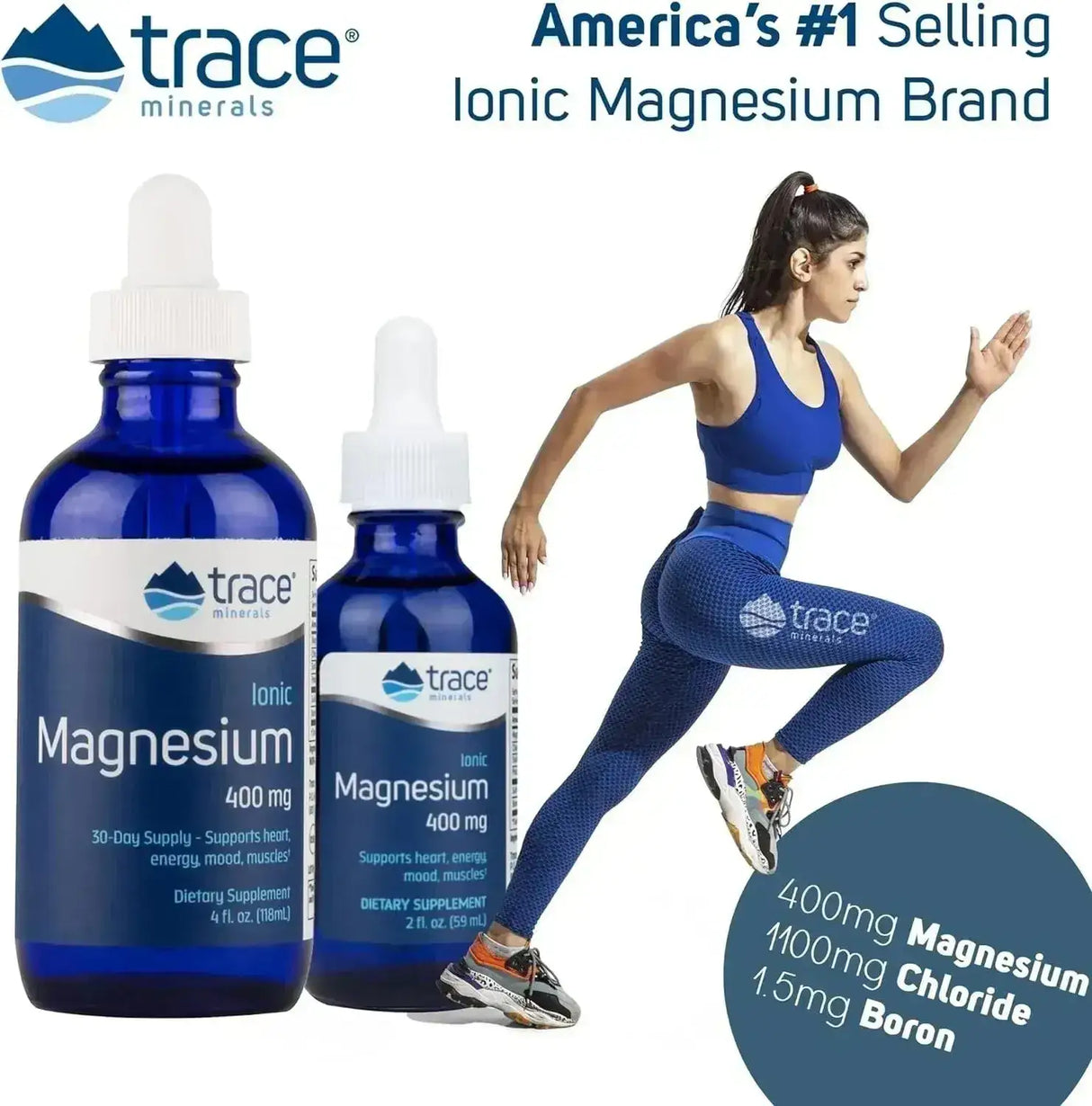 TRACE MINERALS - Trace Minerals Liquid Ionic Magnesium 400Mg. 4 Fl.Oz. - The Red Vitamin MX - Suplementos Alimenticios - {{ shop.shopifyCountryName }}