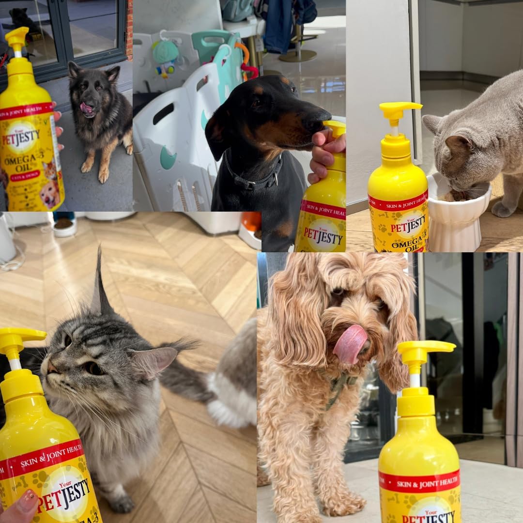 PetJesty Pure Omega 3 Oil for Dogs & Cats 750Ml.