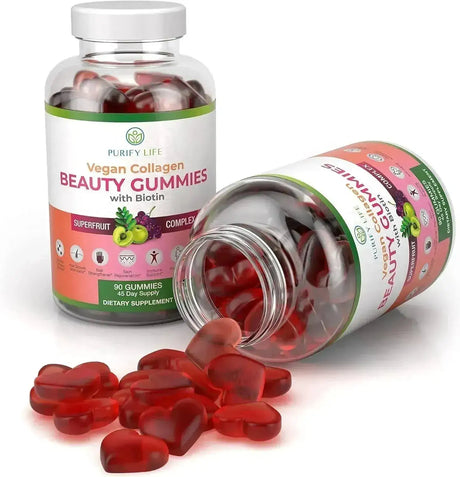 PURIFY LIFE - Purify Life Vegan Collagen Gummies with Biotin 90 Gomitas - The Red Vitamin MX - Suplementos Alimenticios - {{ shop.shopifyCountryName }}