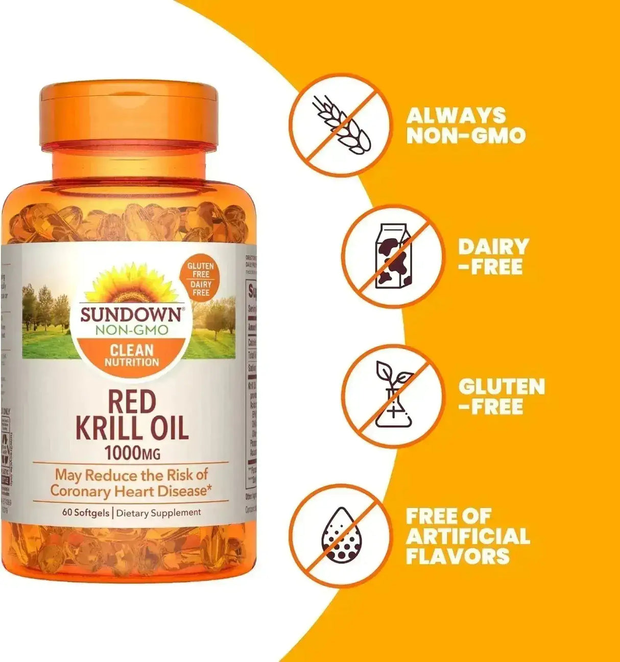 SUNDOWN - Sundown Red Krill Oil 1000Mg. 60 Capsulas Blandas - The Red Vitamin MX - Suplementos Alimenticios - {{ shop.shopifyCountryName }}