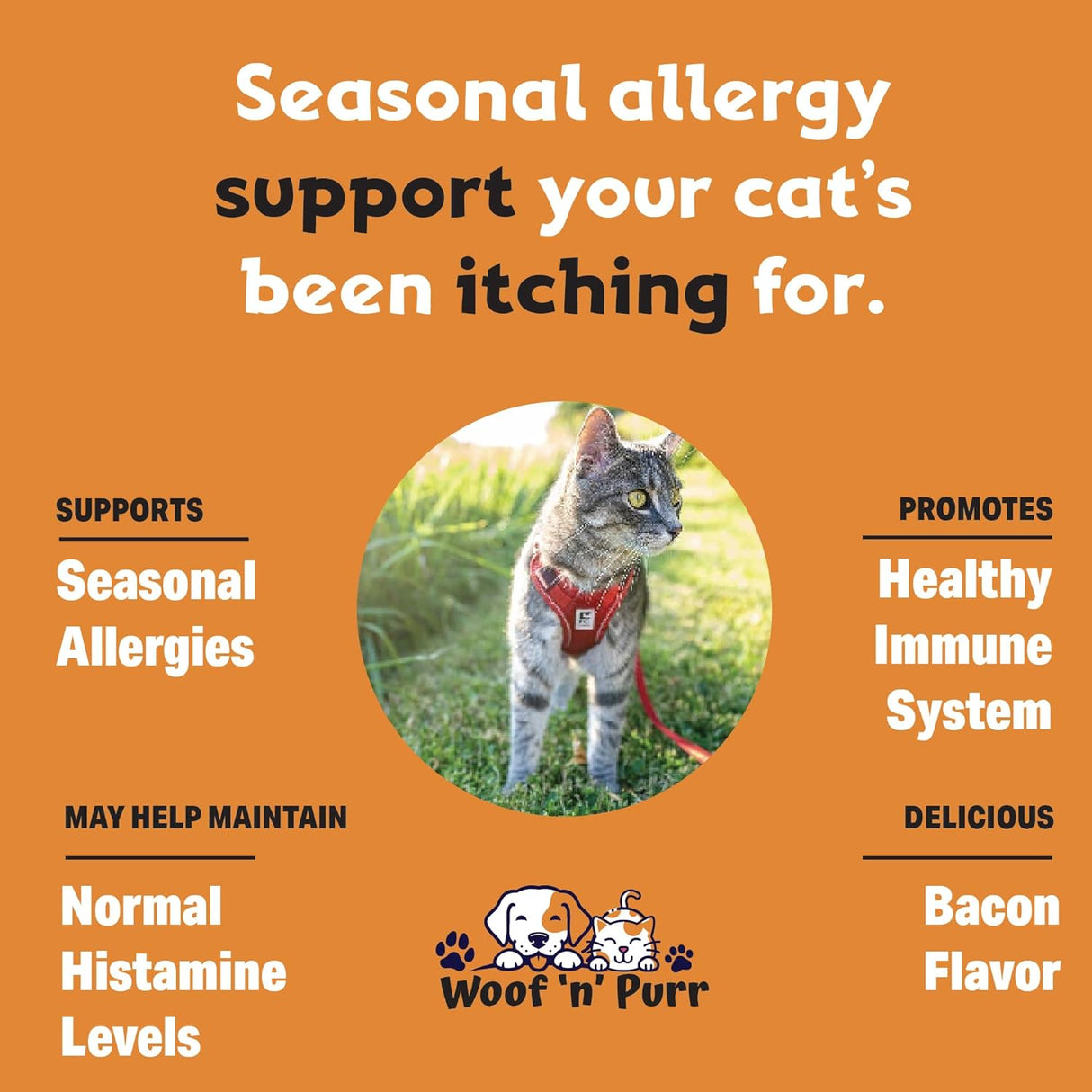 Woof 'n' Purr Natural Allergy Relief for Cats 1 Fl.Oz.