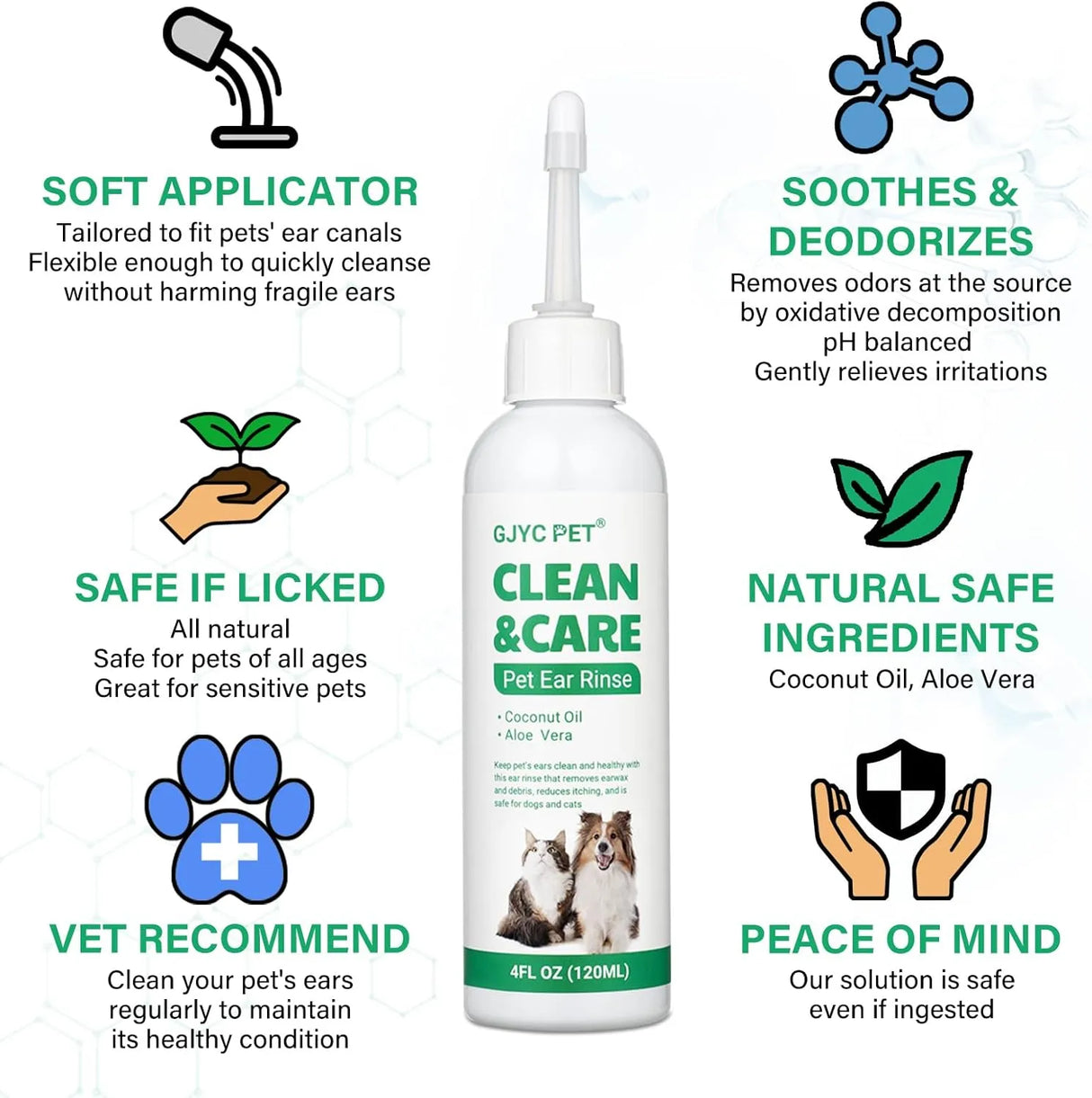 GJYC PET - GJYC PET Ear Cleaner for Dogs and Cats 4 Fl.Oz. - The Red Vitamin MX - Cuidado Del Oído De Perros - {{ shop.shopifyCountryName }}