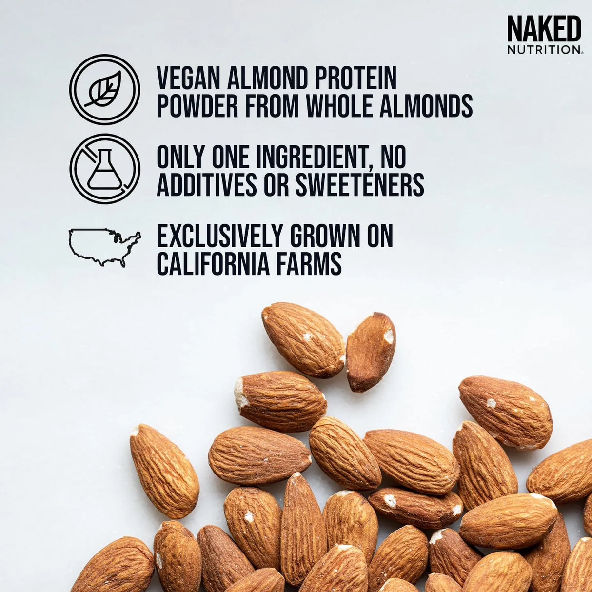 NAKED NUTRITION - Naked Almond Protein Powder from US Farms 38 Servicios 675Gr. - The Red Vitamin MX - Suplementos Alimenticios - {{ shop.shopifyCountryName }}