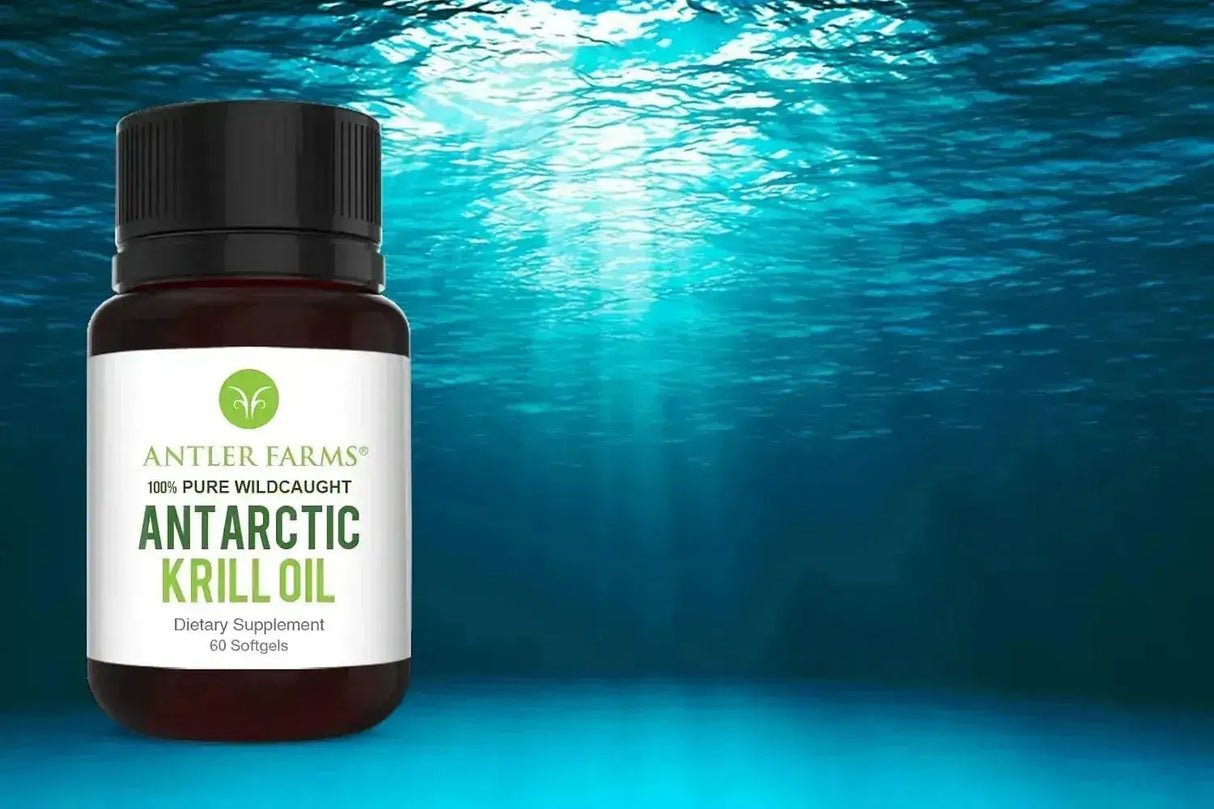 ANTLER FARMS - Antler Farms 100% Pure Wild Caught Antarctic Krill Oil 60 Capsulas Blandas - The Red Vitamin MX - Suplementos Alimenticios - {{ shop.shopifyCountryName }}