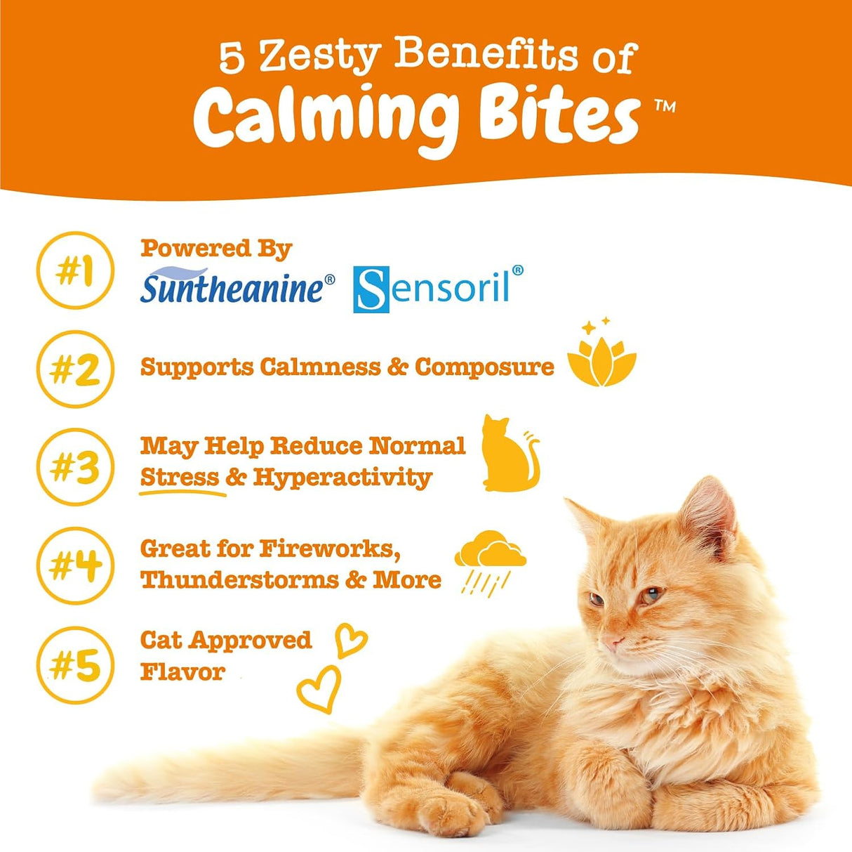 Zesty Paws Calming Chews for Cats Bacon 60 Masticables