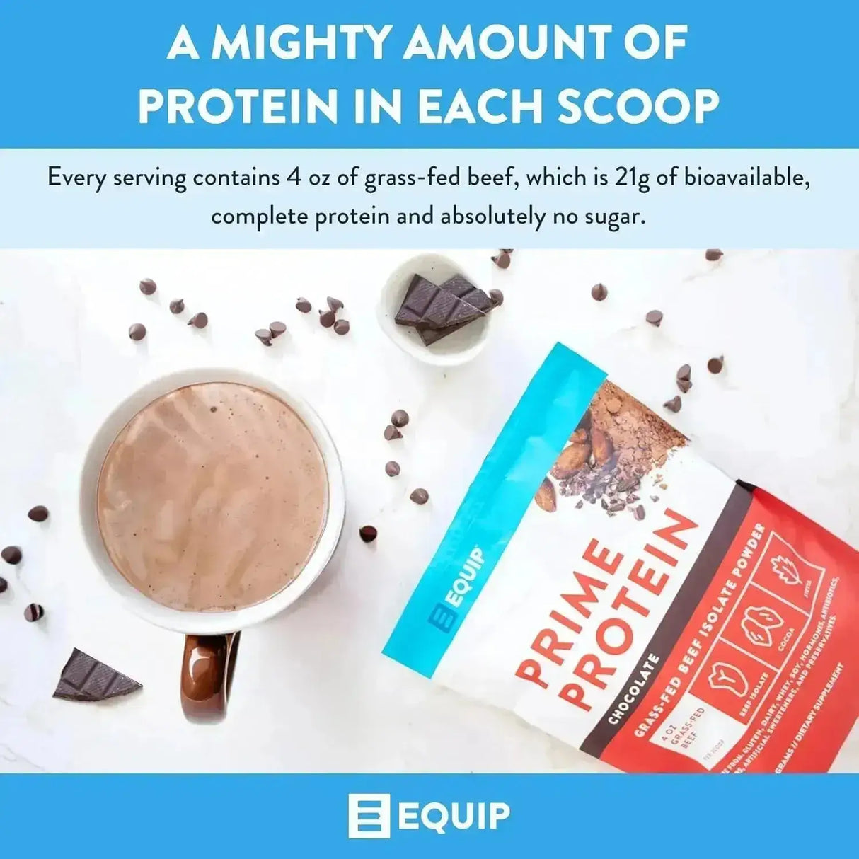 EQUIP FOODS - Equip Foods Prime Protein Powder Grass Fed Beef Protein Isolate Chocolate 771Gr. - The Red Vitamin MX - Suplementos Alimenticios - {{ shop.shopifyCountryName }}