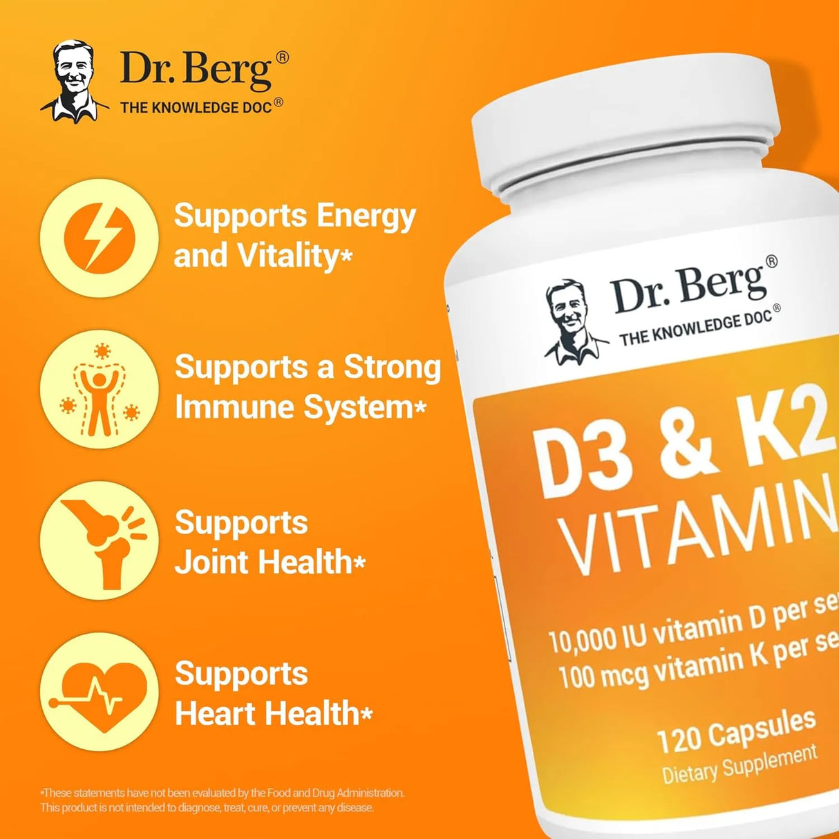DR. BERG - Dr. Berg D3 K2 Vitamin 120 Capsulas - The Red Vitamin MX - Suplementos Alimenticios - {{ shop.shopifyCountryName }}
