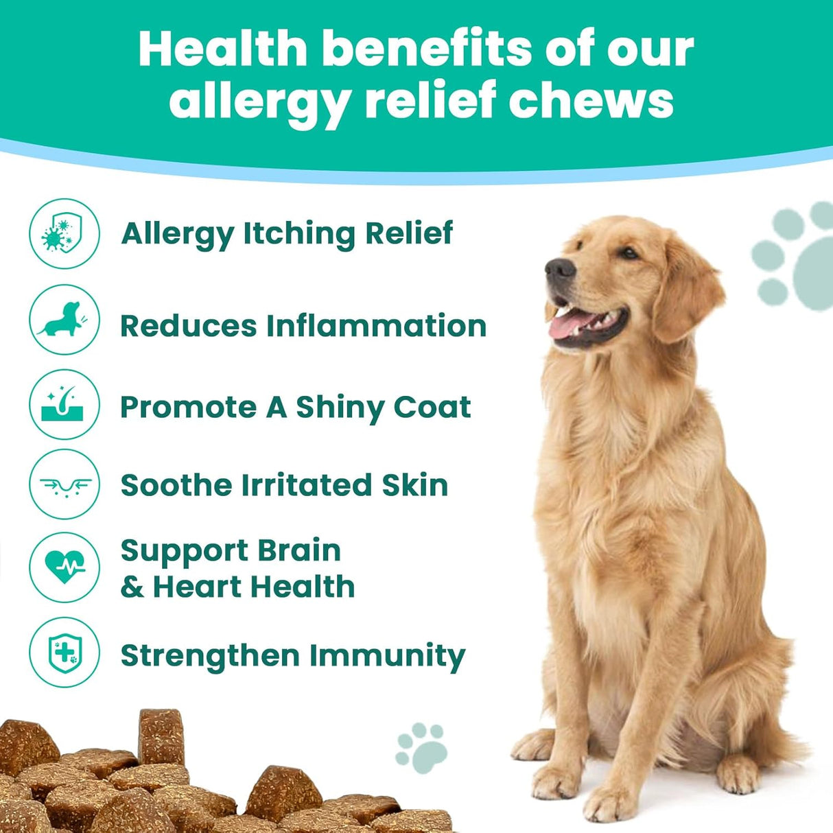 VUN Dog Allergy Relief Chews 100 Masticables