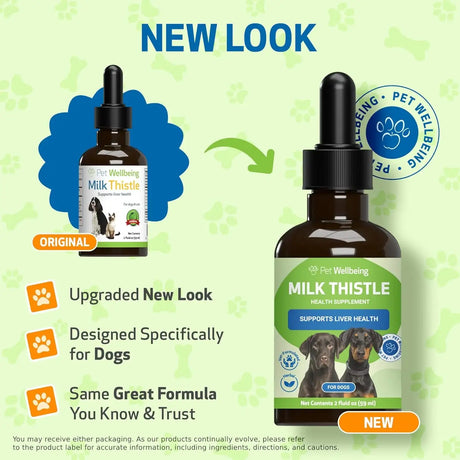 PET WELLBEING - Pet Wellbeing Milk Thistle for Dogs 2 Fl.Oz. - The Red Vitamin MX - Medicamentos Sin Receta Para Perros - {{ shop.shopifyCountryName }}