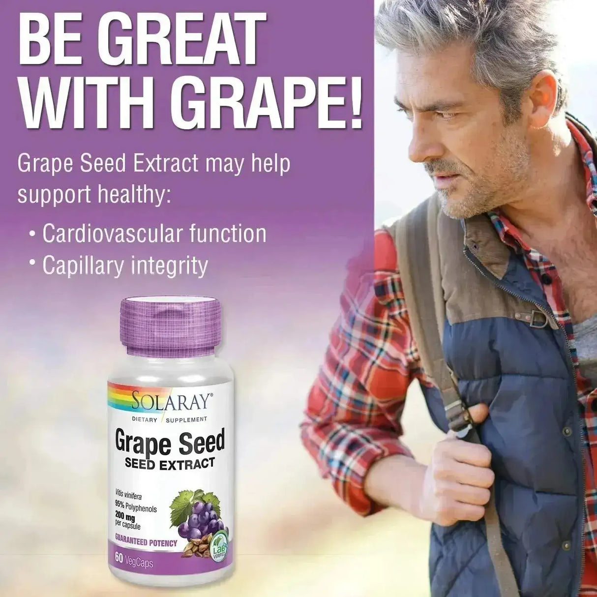 SOLARAY - Solaray Grape Seed Extract 200Mg. 60 Capsulas - The Red Vitamin MX - Suplementos Alimenticios - {{ shop.shopifyCountryName }}