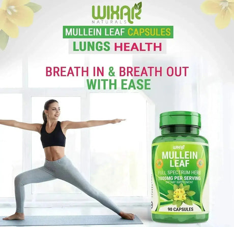 WIXAR NATURALS - WIXAR NATURALS Mullein Leaf 1000Mg. 90 Capsulas - The Red Vitamin MX - Suplementos Alimenticios - {{ shop.shopifyCountryName }}