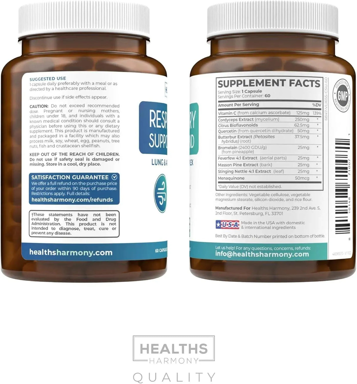 HEALTHS HARMONY - Healths Harmony Respiratory Support 60 Capsulas - The Red Vitamin MX - Suplementos Alimenticios - {{ shop.shopifyCountryName }}