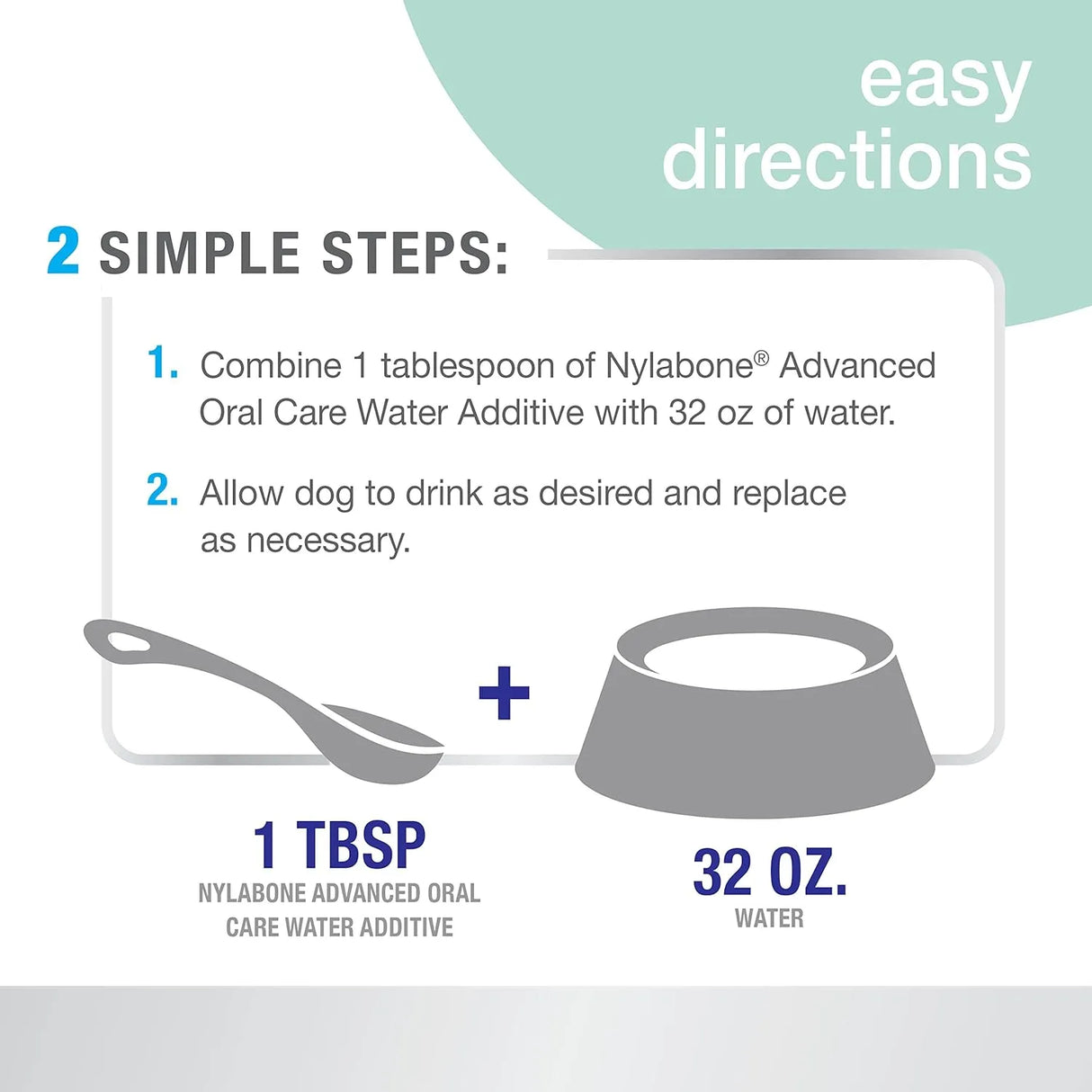 NYLABONE - Nylabone Advanced Oral Care Pet Dental Water Additive Peppermint Flavor 473Ml. - The Red Vitamin MX - Cuidado Dental Para Perros - {{ shop.shopifyCountryName }}