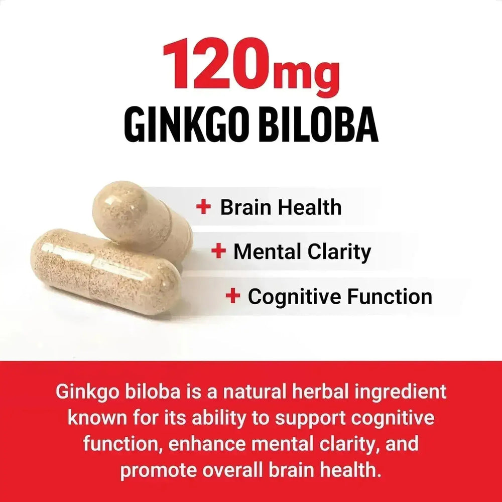 FORCE FACTOR - FORCE FACTOR Ginkgo Biloba 120Mg. 120 Capsulas - The Red Vitamin MX - Suplementos Alimenticios - {{ shop.shopifyCountryName }}