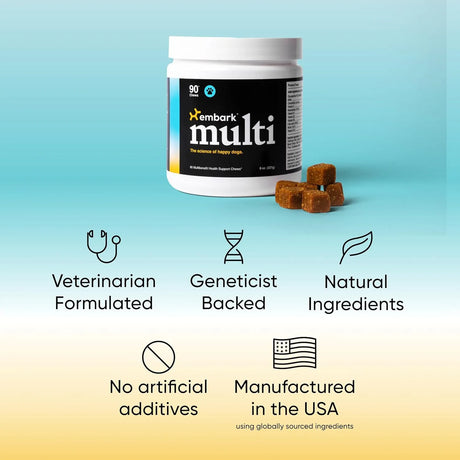 EMBARK - Embark Dog Multibenefit All-in-1 for Dogs 90 Masticables - The Red Vitamin MX - Multivitamínicos Para Perros - {{ shop.shopifyCountryName }}