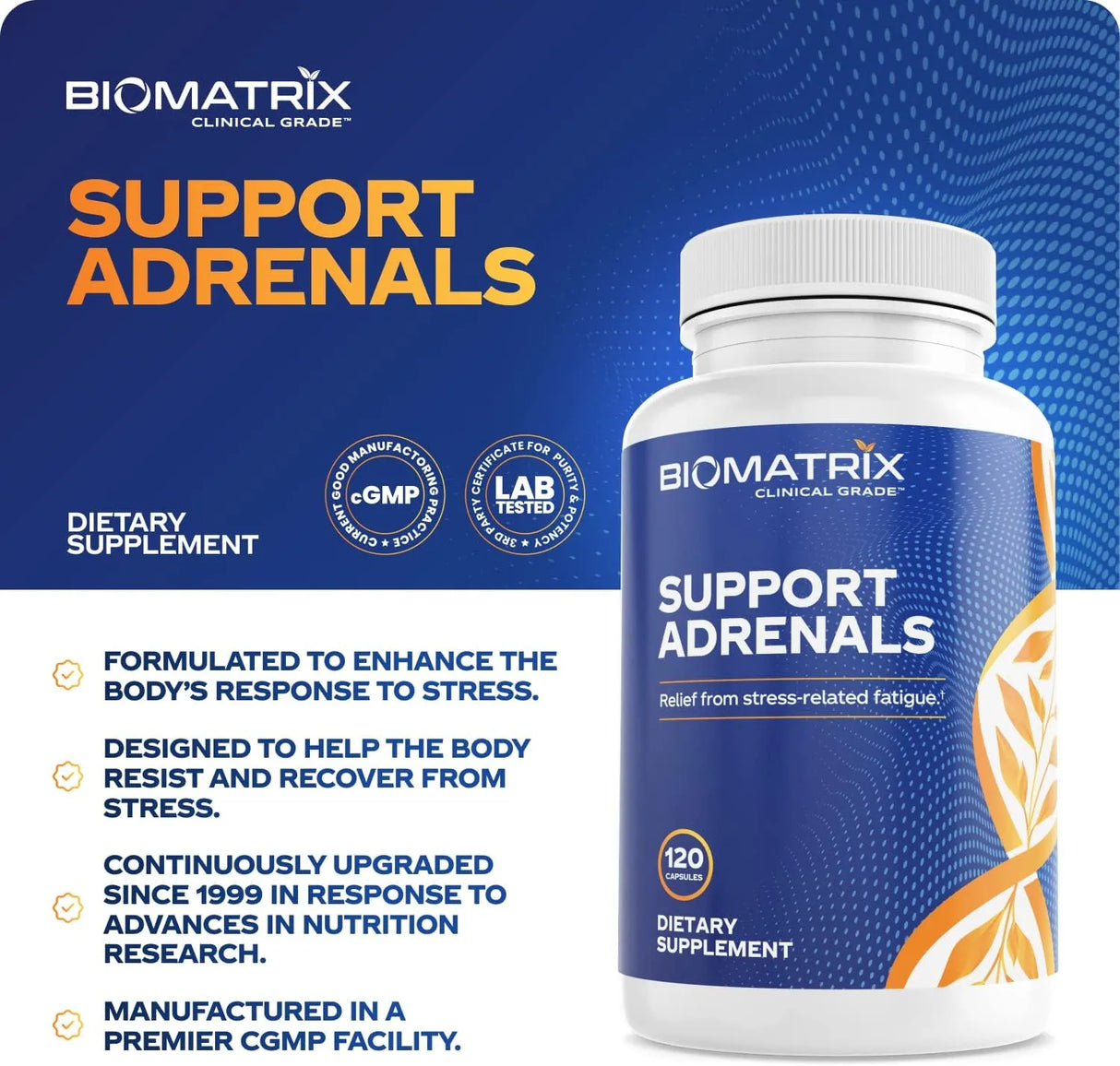 BIOMATRIX - BioMatrix Adrenal Support 120 Capsulas - The Red Vitamin MX - Suplementos Alimenticios - {{ shop.shopifyCountryName }}