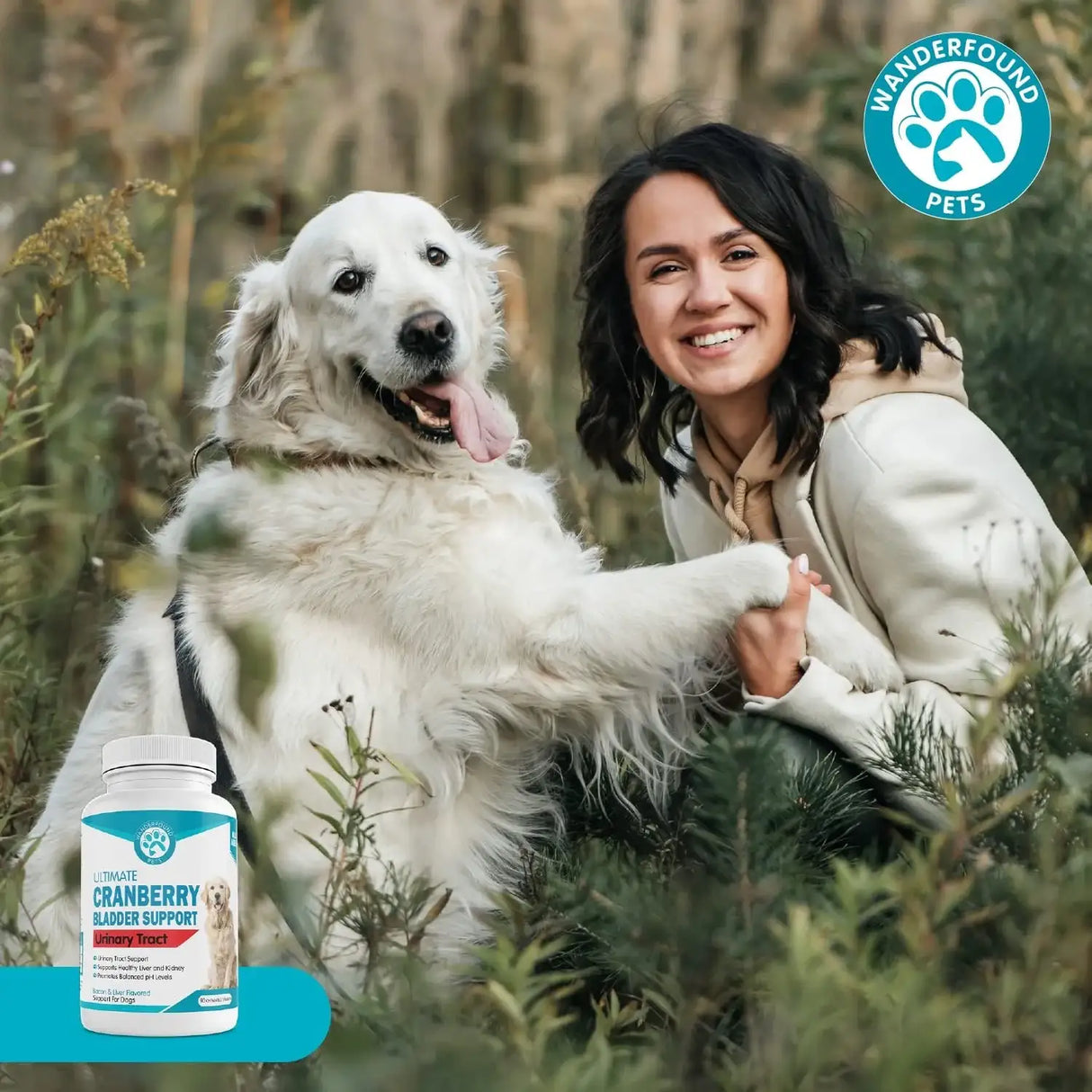 WANDERFOUND PETS - Wanderfound Pets Ultimate Cranberry Bladder UTI Support for Dogs 90 Tabletas Masticables - The Red Vitamin MX - Salud De Tracto Urinario Para Perros - {{ shop.shopifyCountryName }}