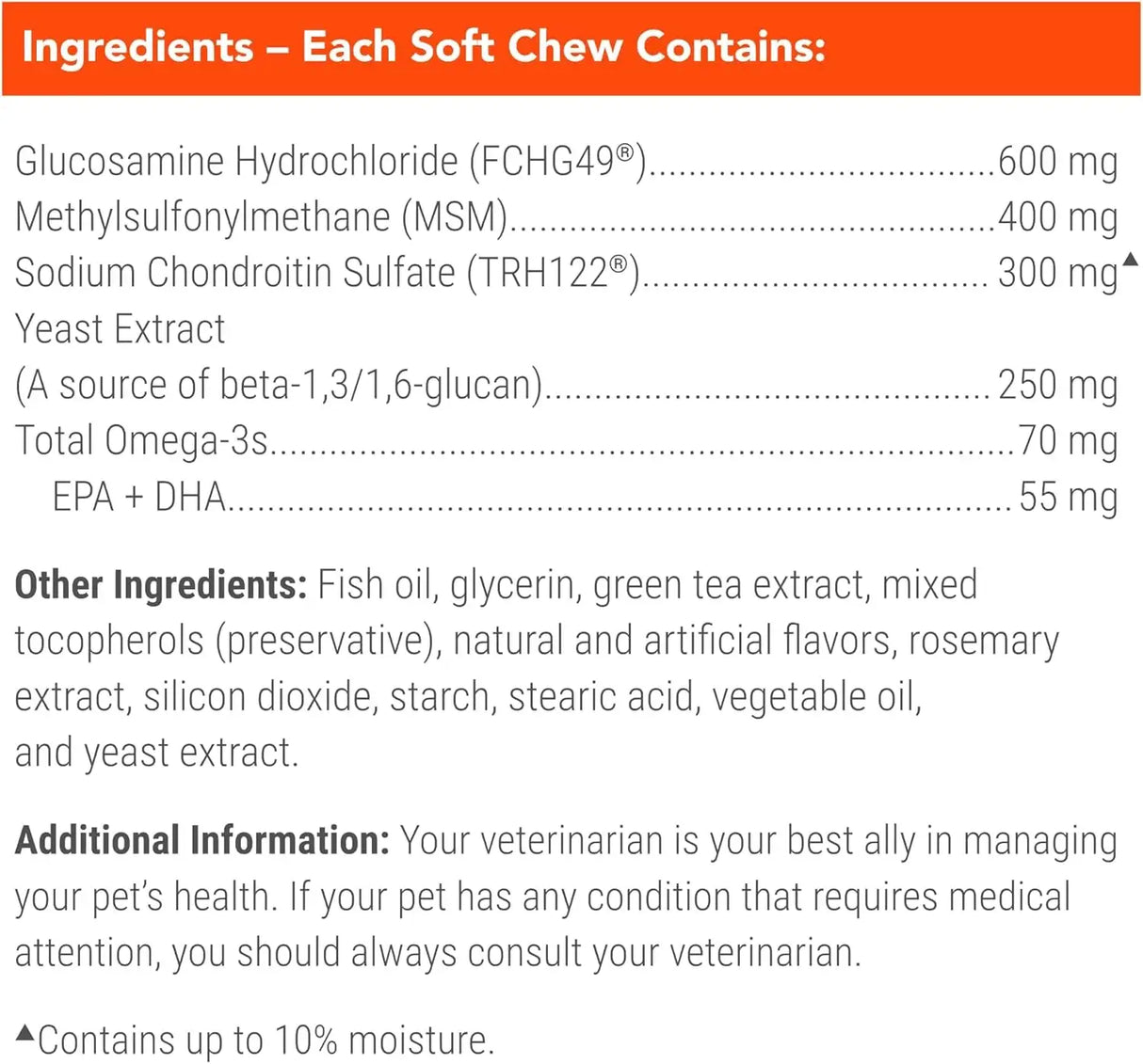 NUTRAMAX - Nutramax Cosequin Senior Joint Health Supplement for Senior Dogs 60 Masticables - The Red Vitamin MX - Cuidado De Cadera Y Articulaciones Para Perros - {{ shop.shopifyCountryName }}
