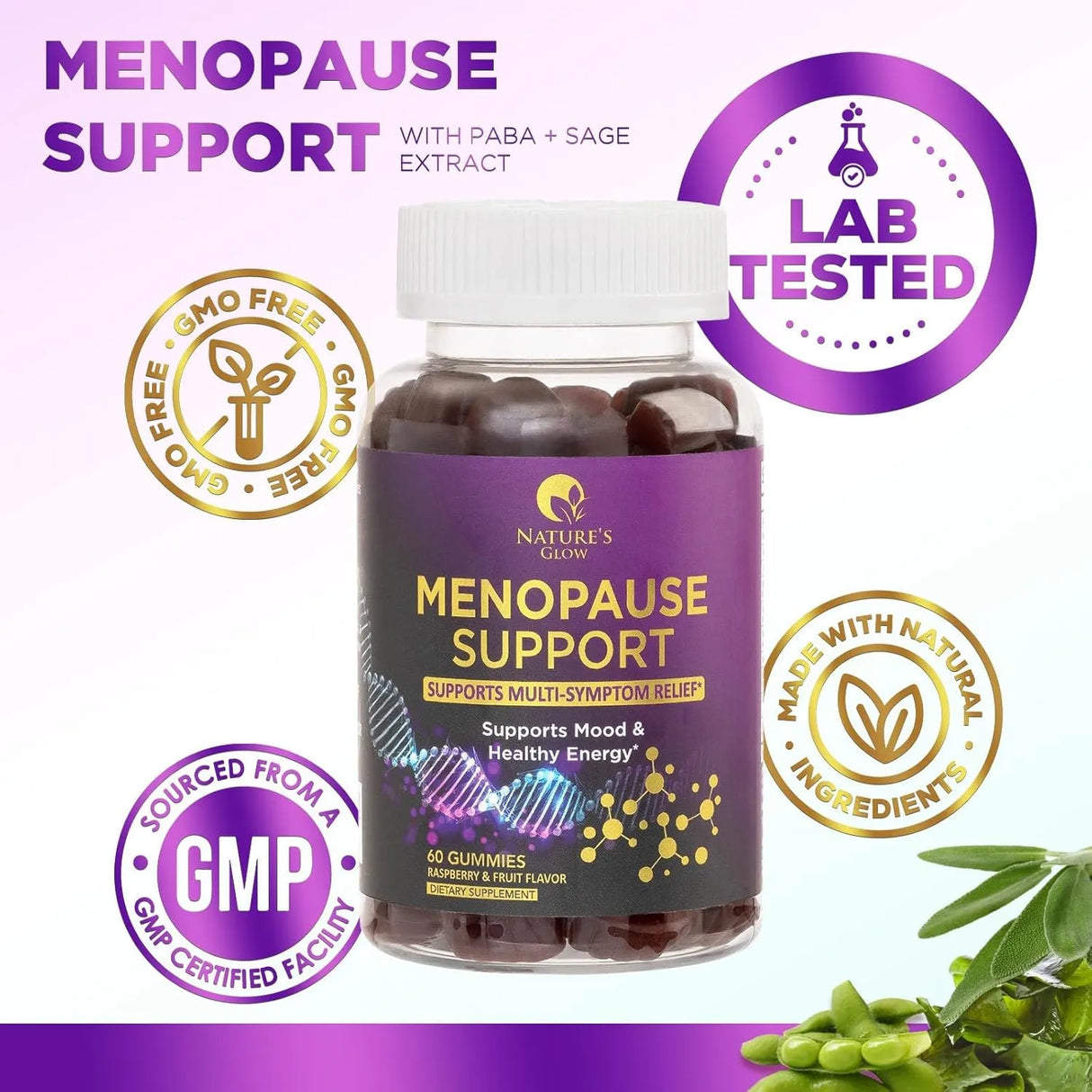 NATURE'S GLOW - Nature's Glow Menopause Support Gummies 60 Gomitas - The Red Vitamin MX - Suplementos Alimenticios - {{ shop.shopifyCountryName }}