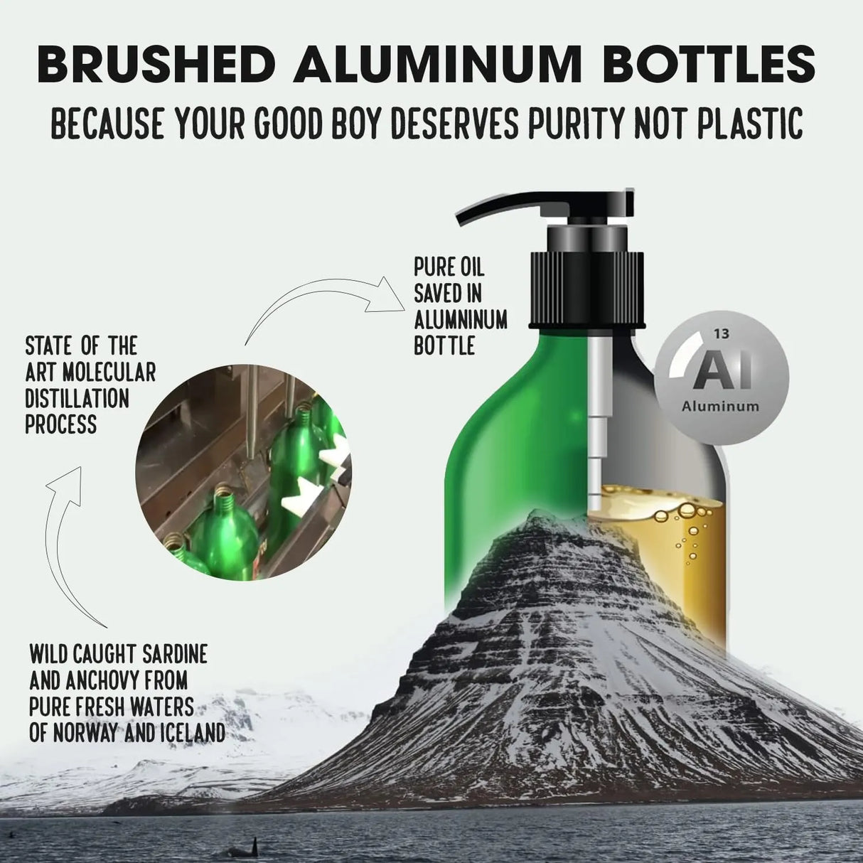 ICELAND PURE - Iceland Pure Sardine Anchovy Oil 8.75 Fl.Oz. - The Red Vitamin MX - Aceite De Pescado Para Perros - {{ shop.shopifyCountryName }}