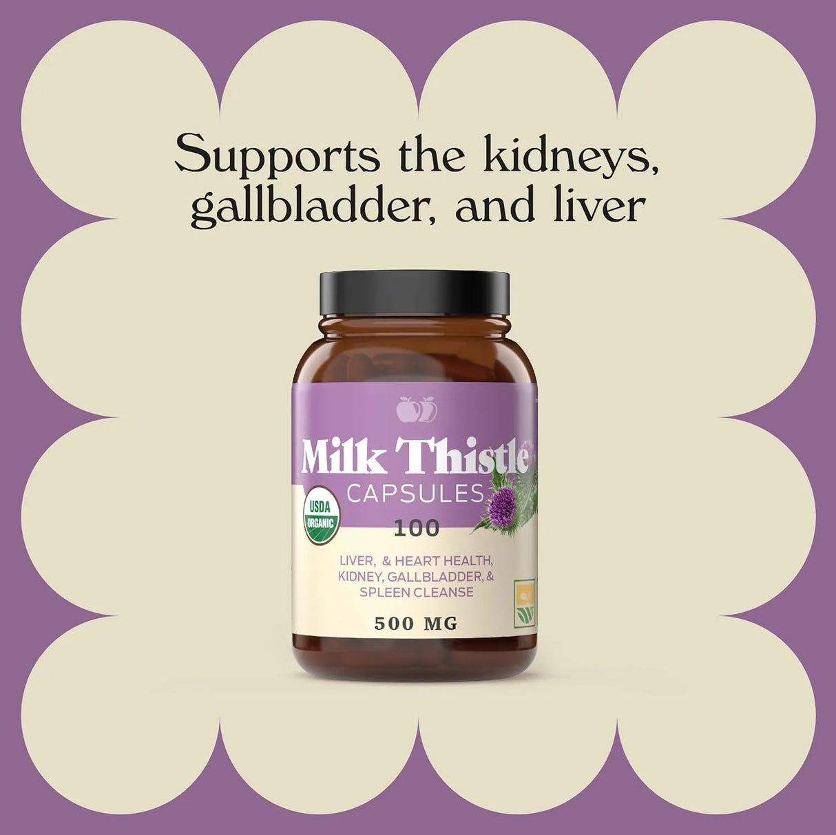 COMPLETE NATURAL PRODUCTS - Complete Natural Products Pure Organic Milk Thistle 500Mg. 100 Capsulas - The Red Vitamin MX - Suplementos Alimenticios - {{ shop.shopifyCountryName }}