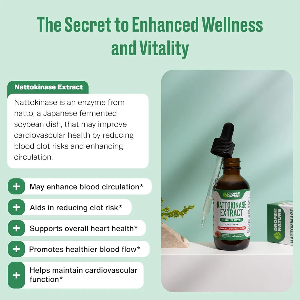 DROPS OF NATURE - Drops Of Nature Nattokinase Liquid Drops 60Ml. - The Red Vitamin MX - Suplementos Alimenticios - {{ shop.shopifyCountryName }}