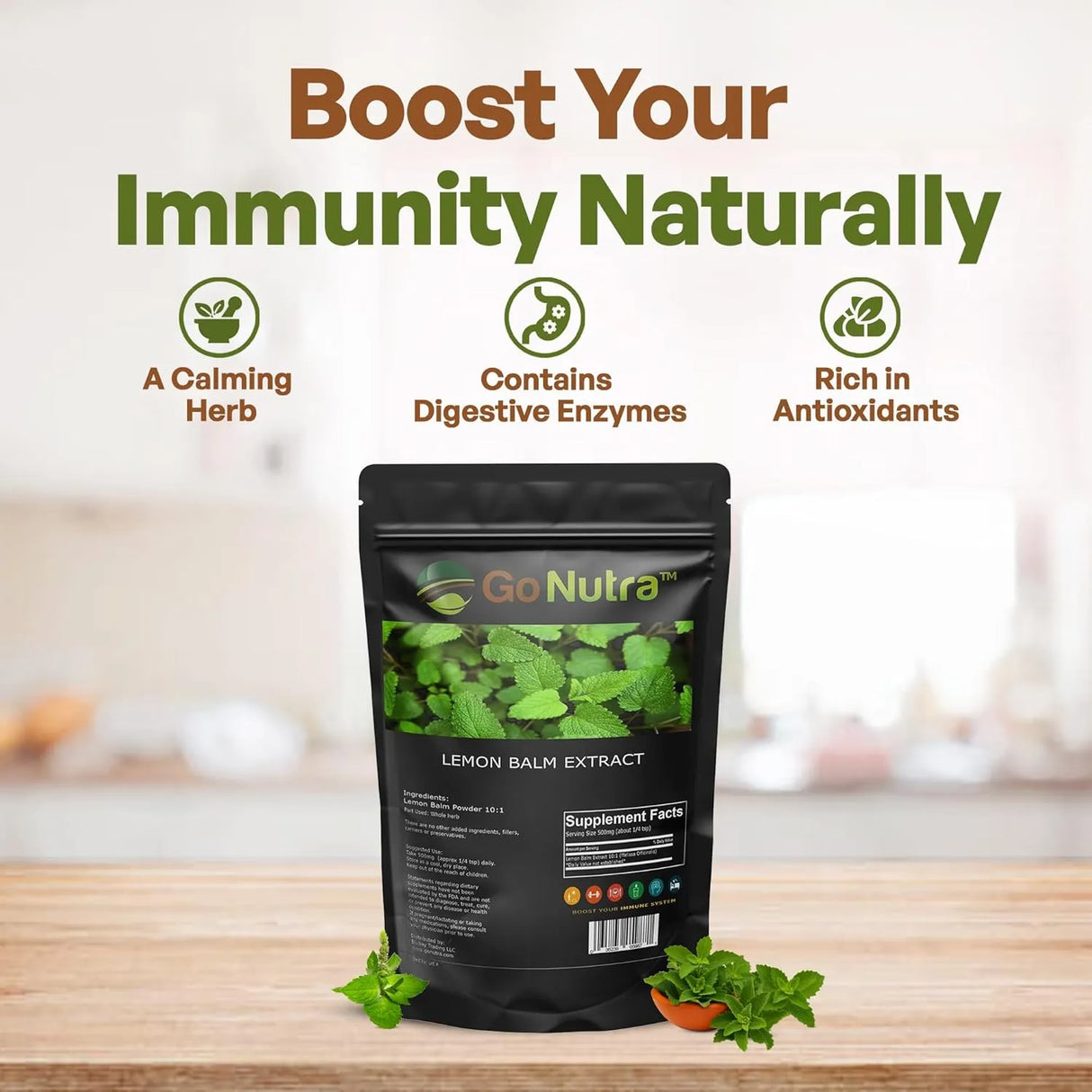 GO NUTRA - Go Nutra Lemon Balm Extract Powder 8 Oz. - The Red Vitamin MX - Suplementos Alimenticios - {{ shop.shopifyCountryName }}