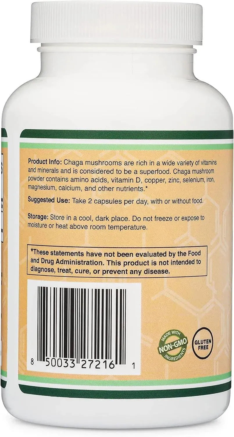 DOUBLE WOOD SUPPLEMENTS - Double Wood Supplements Chaga Mushrooms 120 Capsulas - The Red Vitamin MX - Suplementos Alimenticios - {{ shop.shopifyCountryName }}