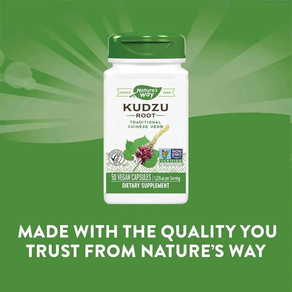 NATURE'S WAY - Nature's Way Herbal Kudzu Root 1,226Mg. 50 Capsulas - The Red Vitamin MX - Suplementos Alimenticios - {{ shop.shopifyCountryName }}