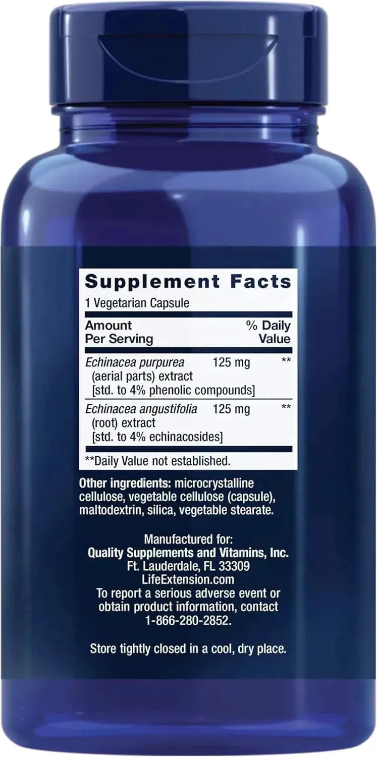 LIFE EXTENSION - Life Extension Echinacea Elite 60 Capsulas - The Red Vitamin MX - Suplementos Alimenticios - {{ shop.shopifyCountryName }}