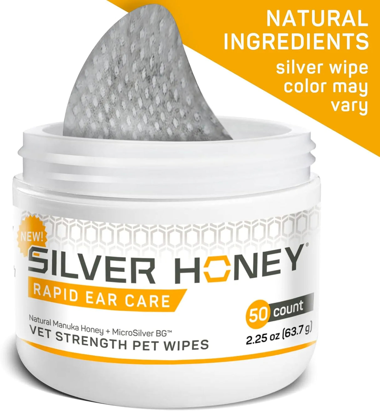 ABSORBINE - Absorbine Silver Honey Rapid Ear Care Vet Strength Pet Wipes 50 Toallitas - The Red Vitamin MX - Cuidado Del Oído De Perros - {{ shop.shopifyCountryName }}