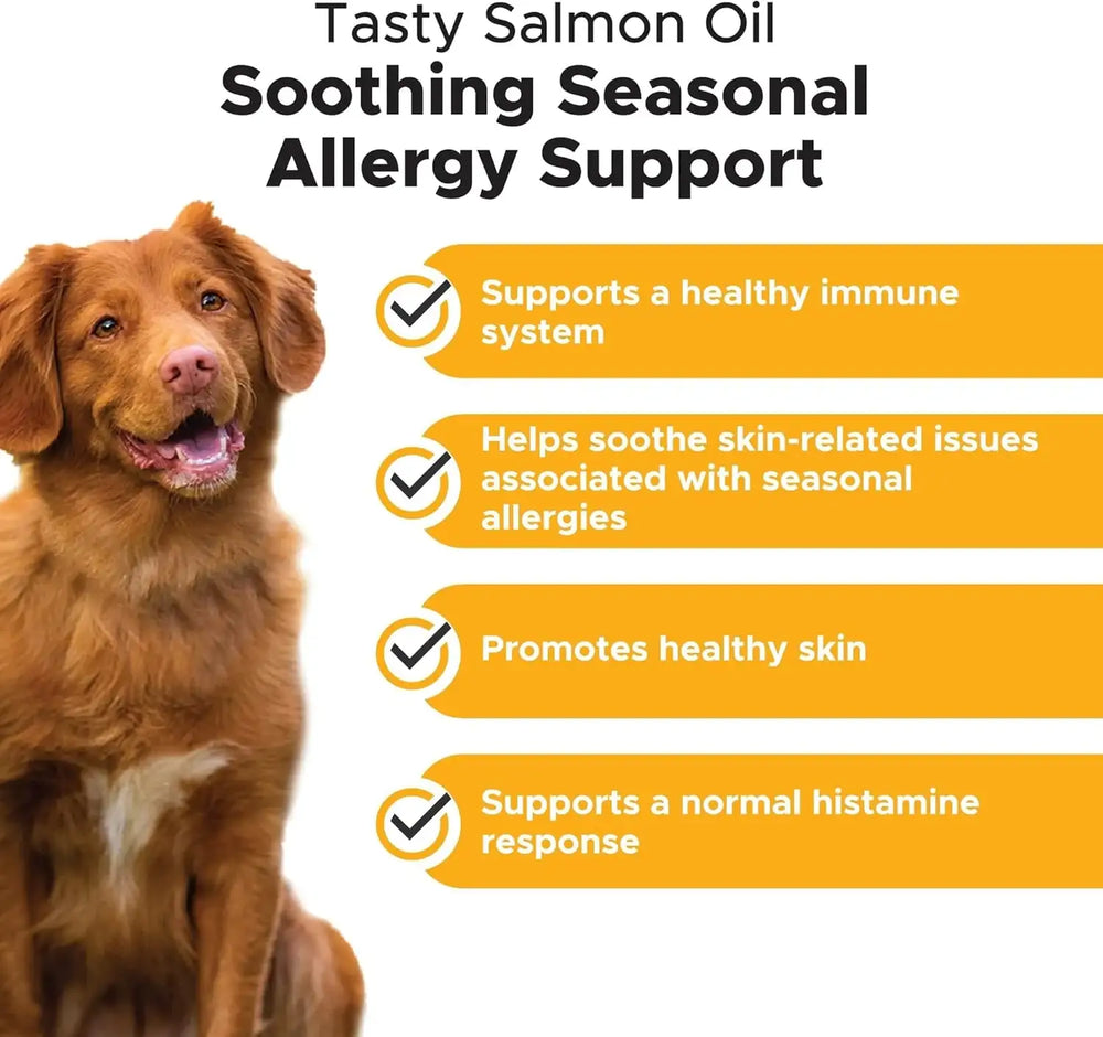 PET HONESTY - Pet Honesty Dog Allergy Relief Salmon Oil for Seasonal Itch Relief for Dogs 16 Fl.Oz. - The Red Vitamin MX - Remedios Para La Picazón De Perros - {{ shop.shopifyCountryName }}