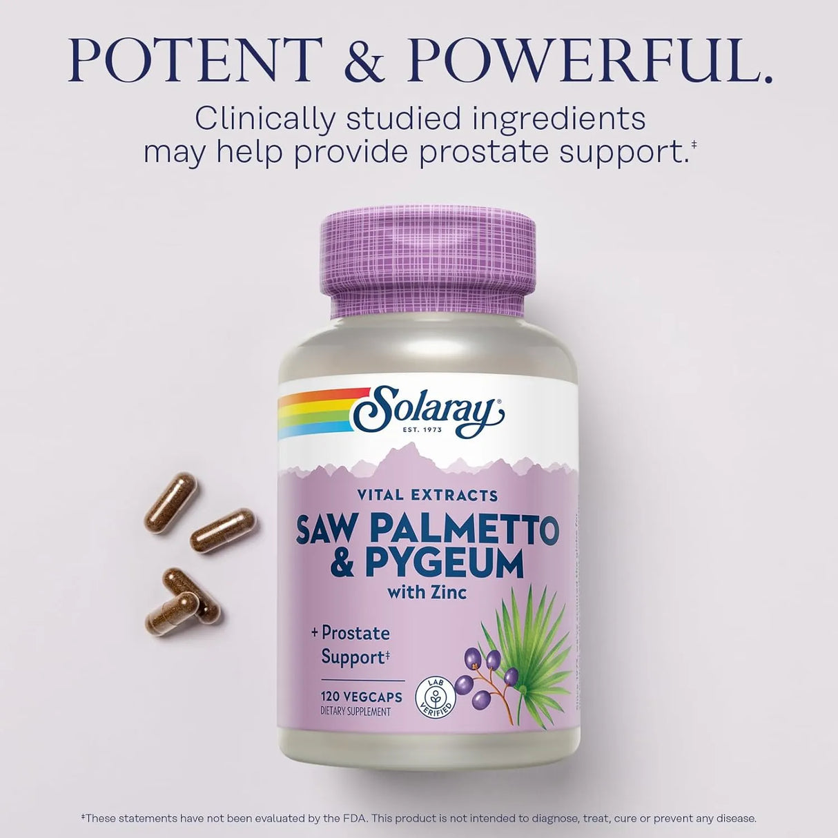 SOLARAY - SOLARAY Saw Palmetto and Pygeum 120 Capsulas - The Red Vitamin MX - Suplementos Alimenticios - {{ shop.shopifyCountryName }}