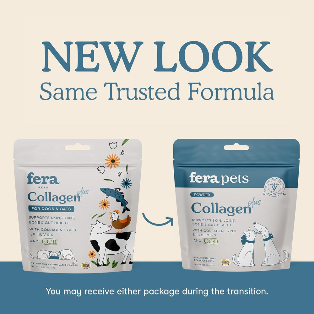 Fera Pet Organics Collagen Plus Cat & Dog Food Topper 120Gr.