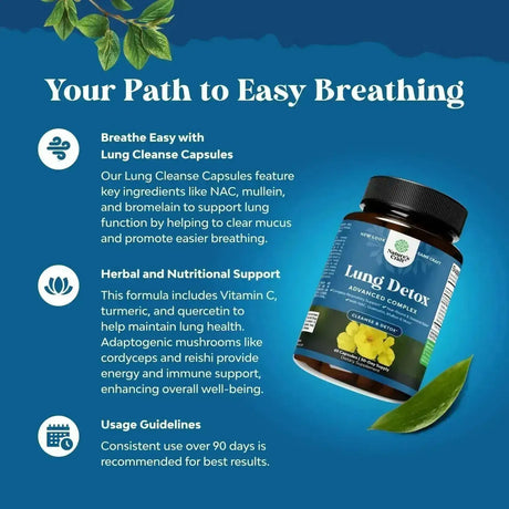 NATURES CRAFT - Natures Craft Lung Detox Mullein Leaf 60 Capsulas - The Red Vitamin MX - Suplementos Alimenticios - {{ shop.shopifyCountryName }}