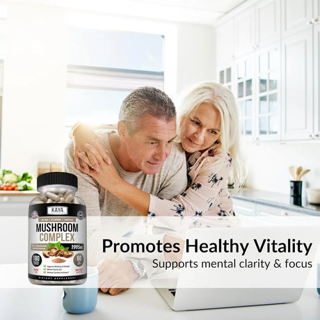 KAYA NATURALS - Kaya Naturals Mushroom Complex 180 Capsulas - The Red Vitamin MX - Suplementos Alimenticios - {{ shop.shopifyCountryName }}