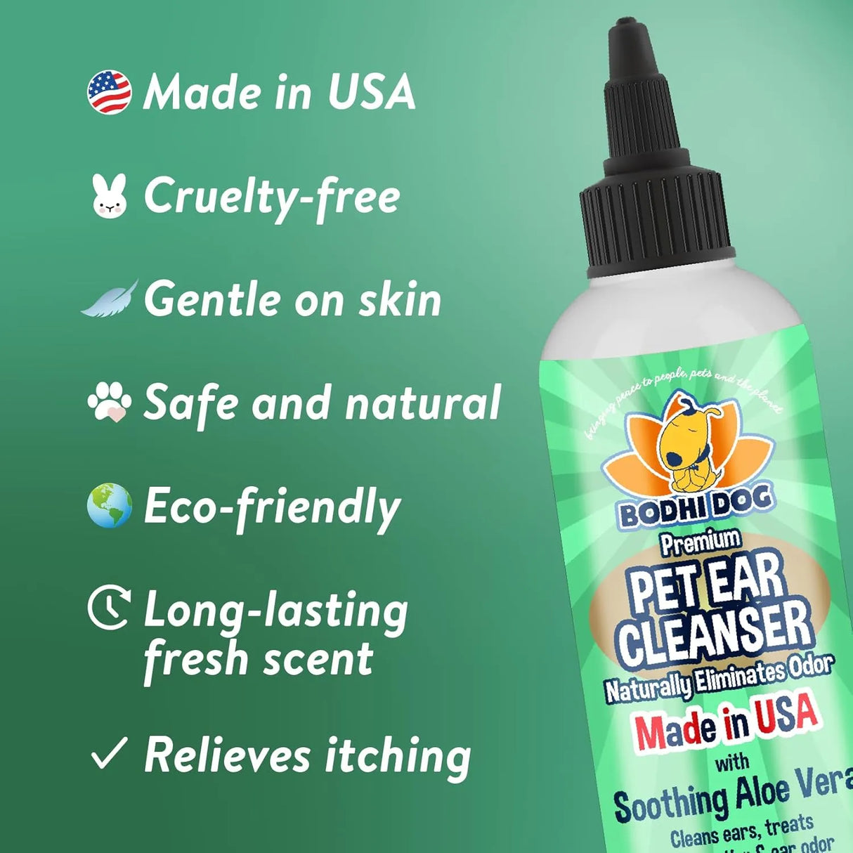 BODHI - Bodhi Dog Ear Cleaner Solution for Dogs & Cats Aloe Vera 240Ml. - The Red Vitamin MX - Cuidado Del Oído De Perros - {{ shop.shopifyCountryName }}