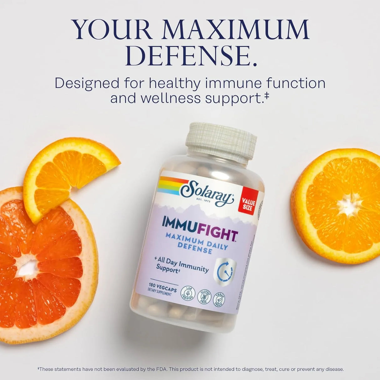 SOLARAY - SOLARAY Immufight Maximum Daily Defense 180 Capsulas - The Red Vitamin MX - Suplementos Alimenticios - {{ shop.shopifyCountryName }}