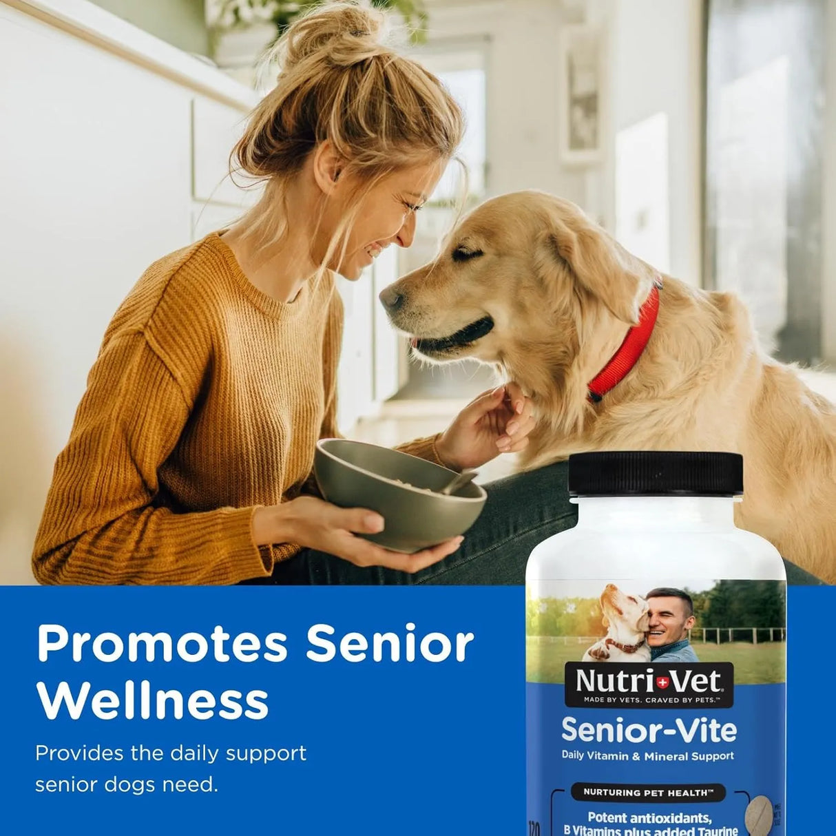 NUTRI-VET - Nutri-Vet Senior-Vite Chewables for Dogs 120 Masticables - The Red Vitamin MX - Multivitamínicos Para Perros - {{ shop.shopifyCountryName }}
