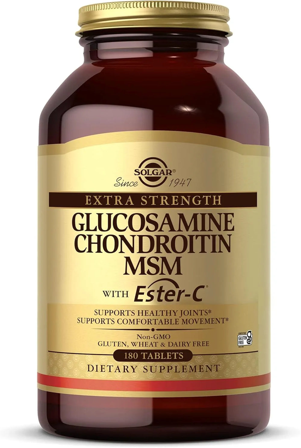 SOLGAR - Solgar Extra Strength Glucosamine Chondroitin MSM w/ Ester-C 180 Tabletas - The Red Vitamin MX - Suplementos Alimenticios - {{ shop.shopifyCountryName }}