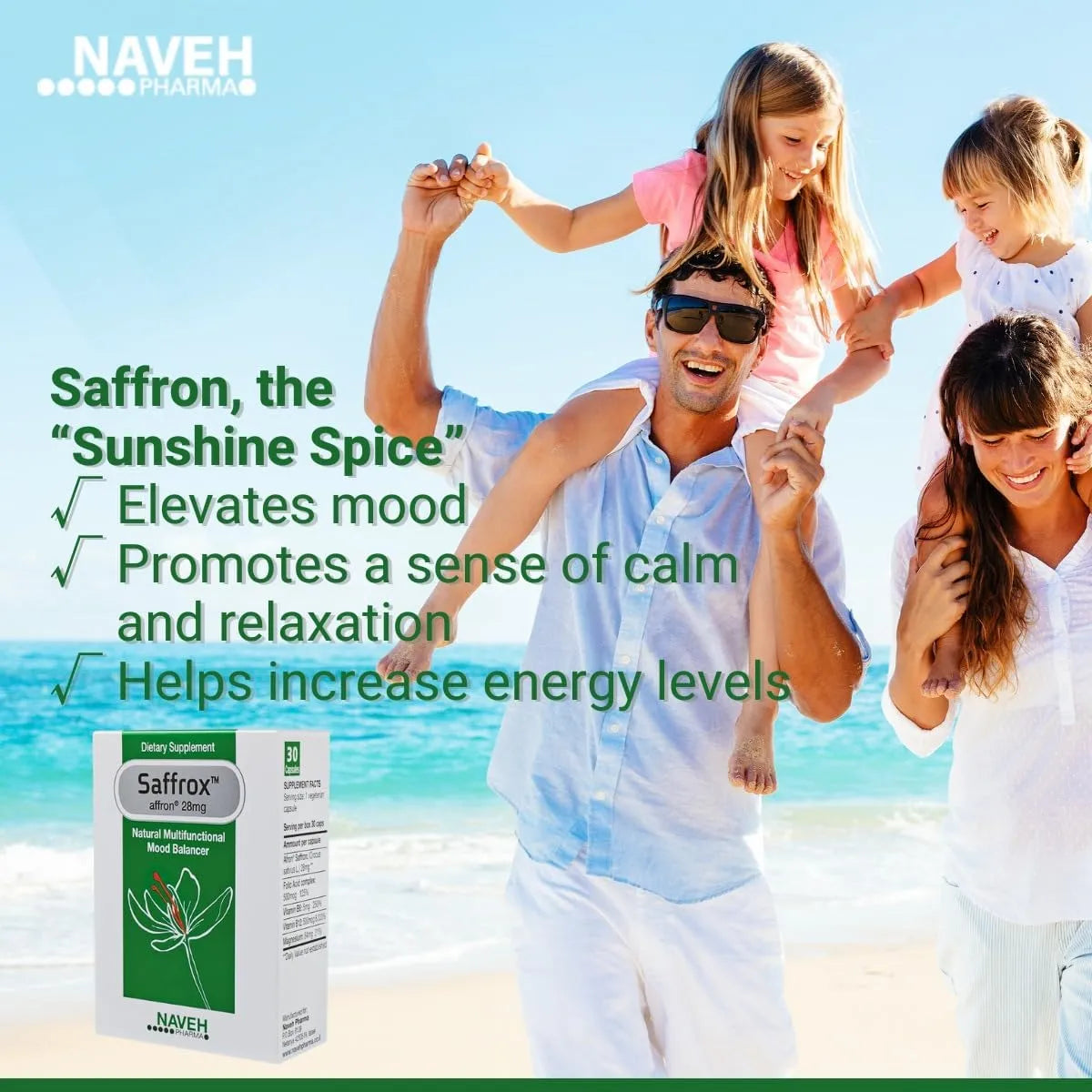 NAVEH PHARMA - NAVEH PHARMA Saffrox 30 Capsulas - The Red Vitamin MX - Suplementos Alimenticios - {{ shop.shopifyCountryName }}
