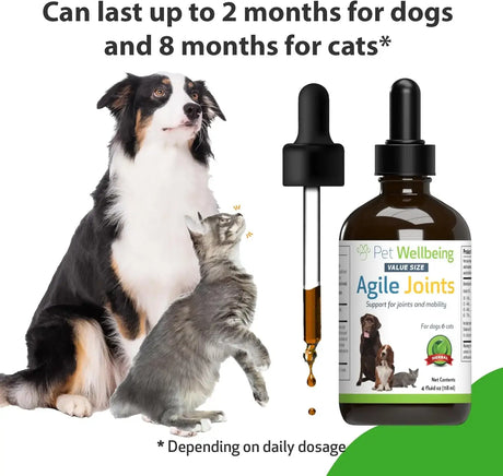 PET WELLBEING - Pet Wellbeing Agile Joints for Dogs 4 Fl.Oz. - The Red Vitamin MX - Cuidado De Cadera Y Articulaciones Para Perros - {{ shop.shopifyCountryName }}