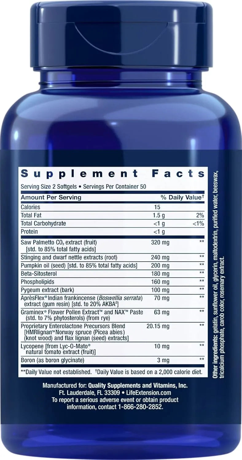 LIFE EXTENSION - Life Extension Ultra Prostate Formula 100 Capsulas Blandas 2 Pack - The Red Vitamin MX - Suplementos Alimenticios - {{ shop.shopifyCountryName }}