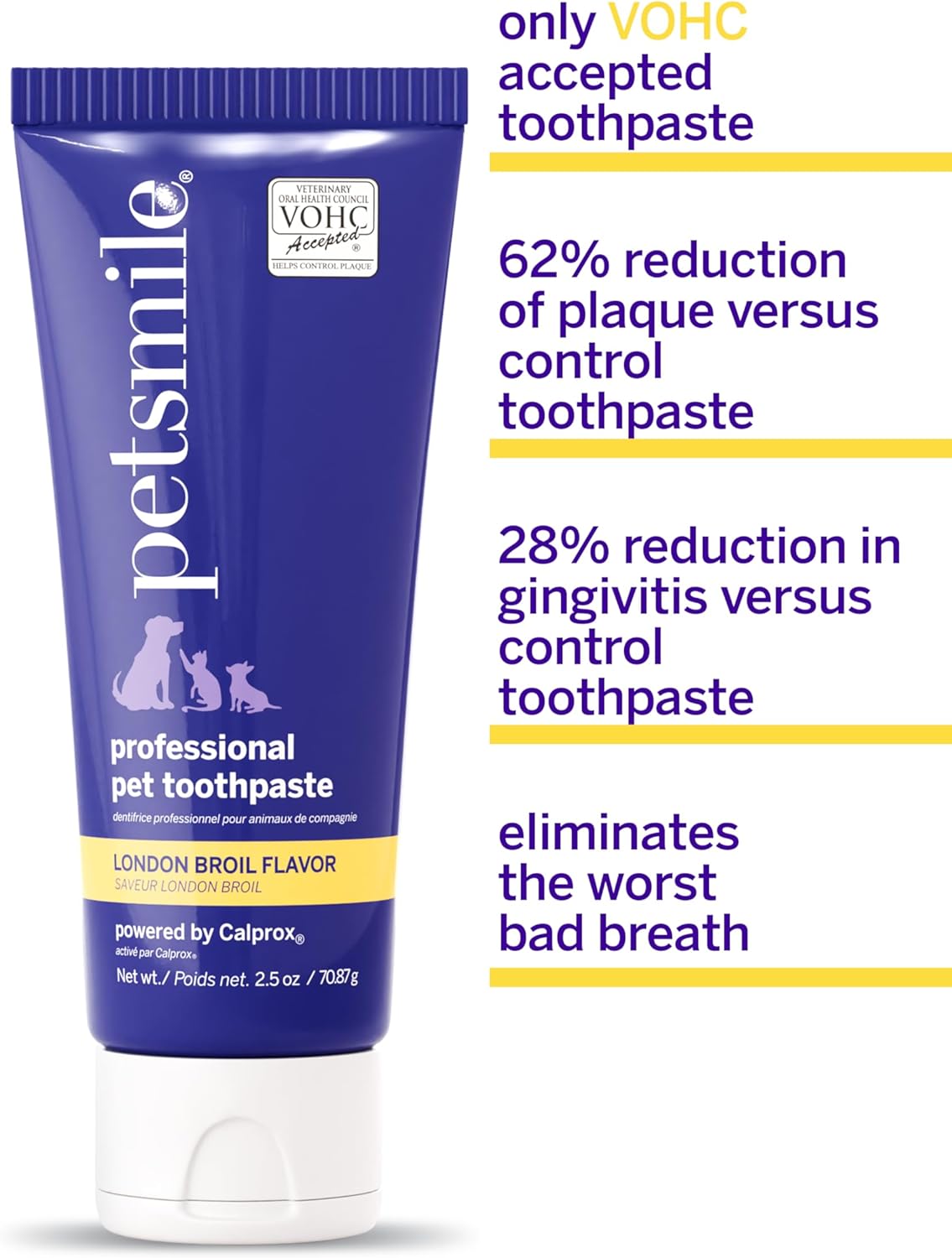 Petsmile Professional Pet Teeth Brushing Kit for Cats & Dogs London Broil 2.5 Oz