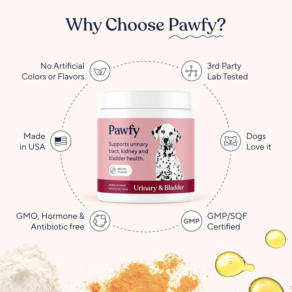 PAWFY - Pawfy Dog UTI Supplement 30 Masticables - The Red Vitamin MX - Salud De Tracto Urinario Para Perros - {{ shop.shopifyCountryName }}