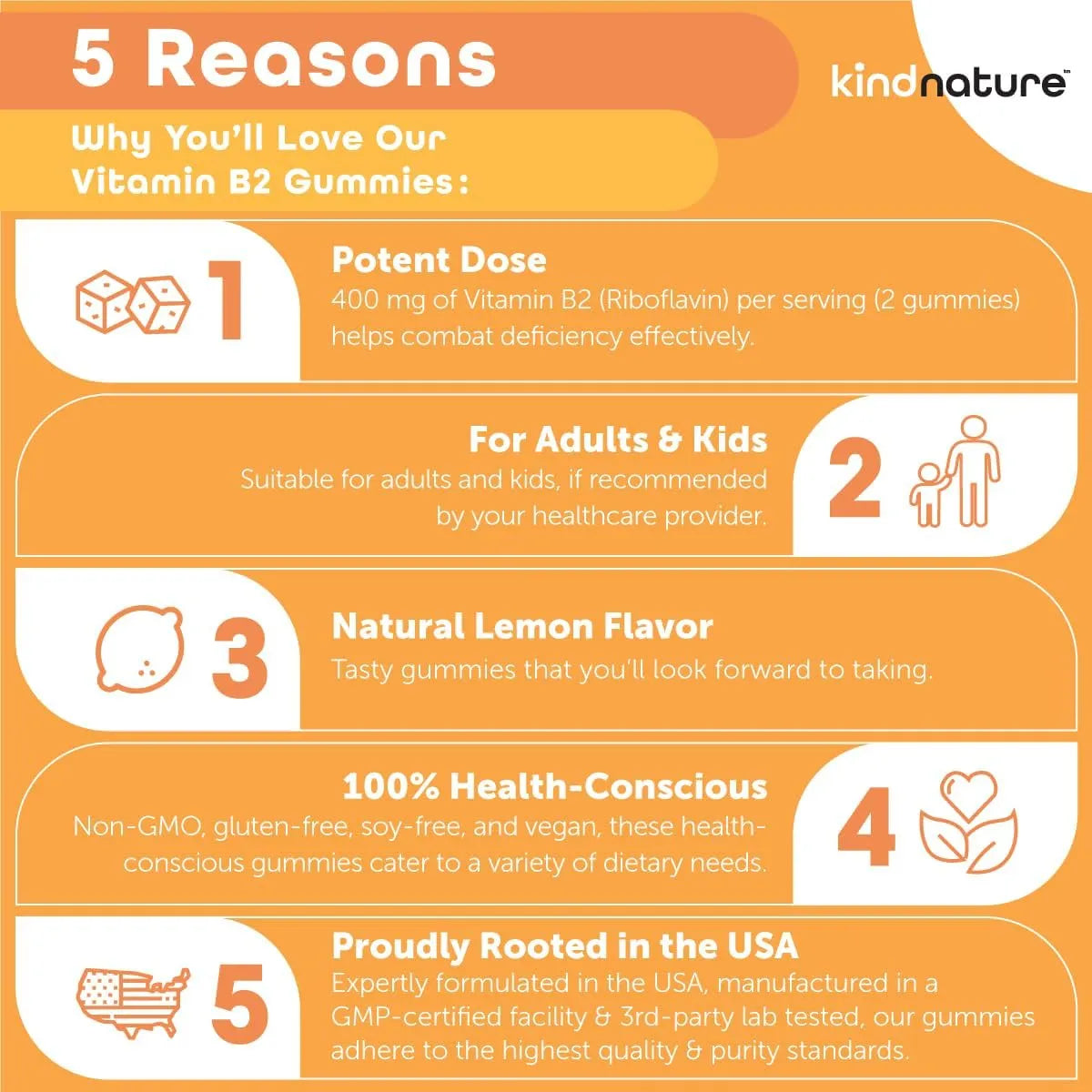 KIND NATURE - Kind Nature Vitamin B2 Gummies 400Mg. 60 Gomitas - The Red Vitamin MX - Suplementos Alimenticios - {{ shop.shopifyCountryName }}