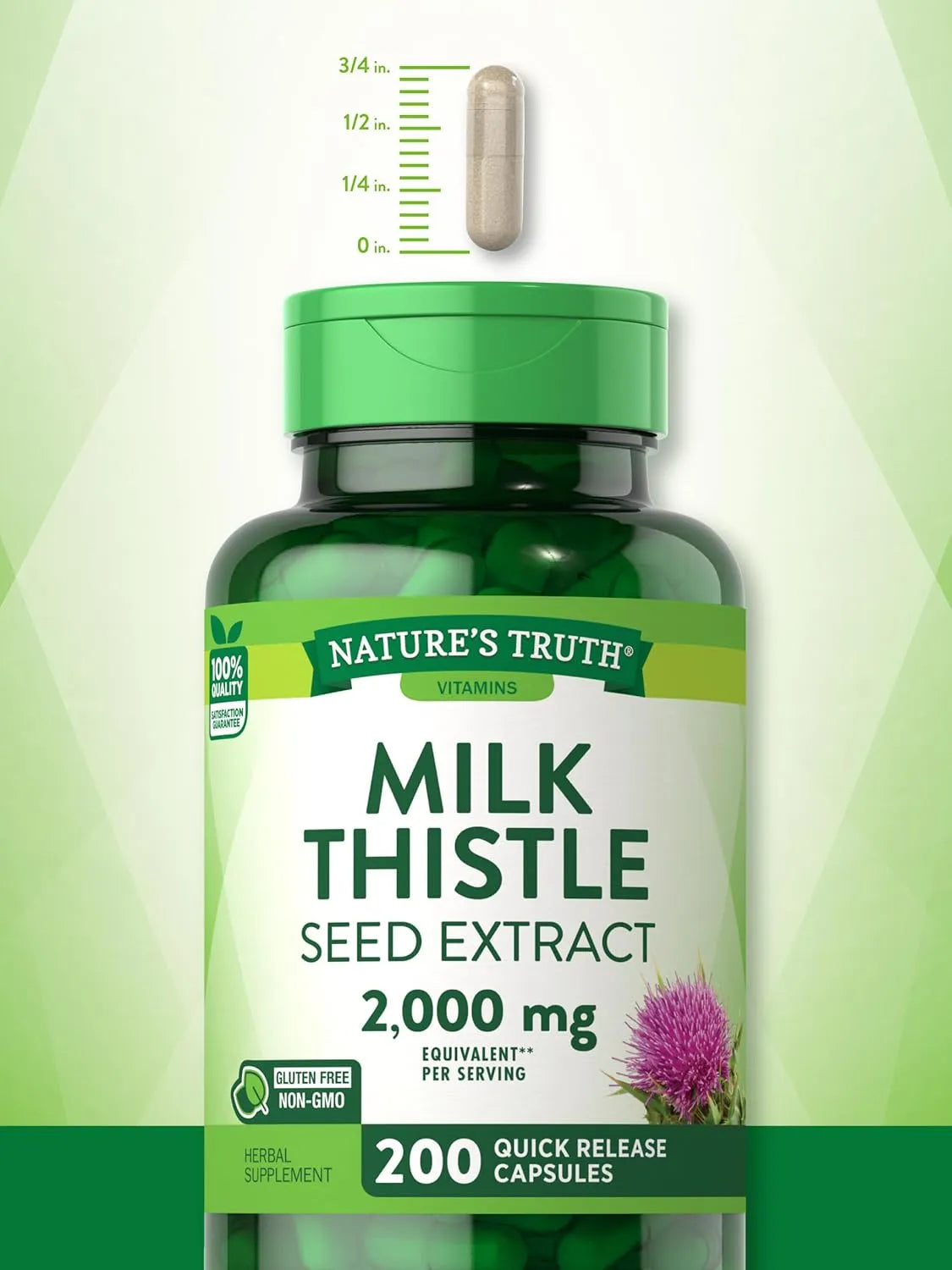 NATURE'S TRUTH - Nature's Truth Milk Thistle 2000Mg. 200 Capsulas - The Red Vitamin MX - Suplementos Alimenticios - {{ shop.shopifyCountryName }}